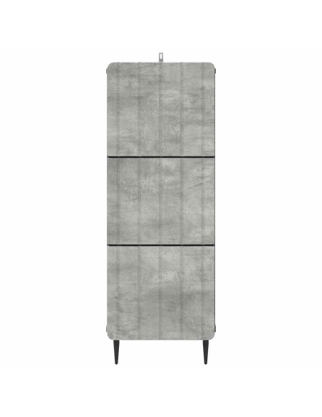 Mobile con Cassetti Grigio Cemento 33 x 34,5 x 92 cm