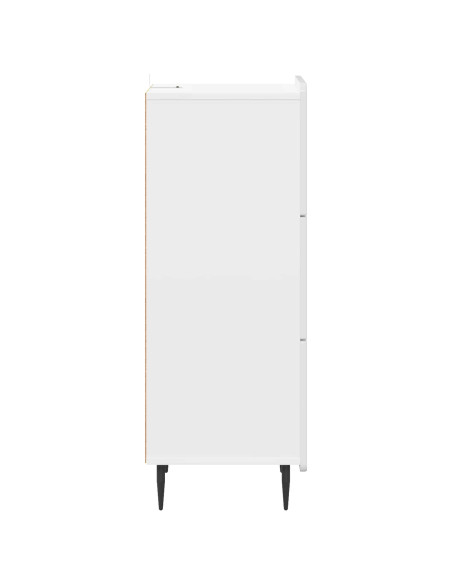 Mobile con Cassetti Bianco Lucido 33 x 34,5 x 92 cm