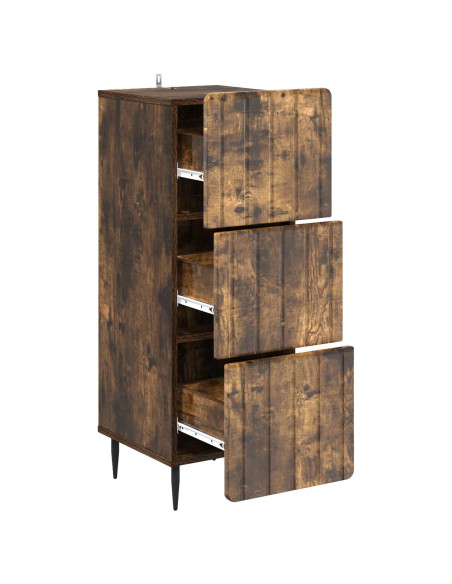 Mobile con Cassetti Rovere Fumo 33 x 34,5 x 92 cm