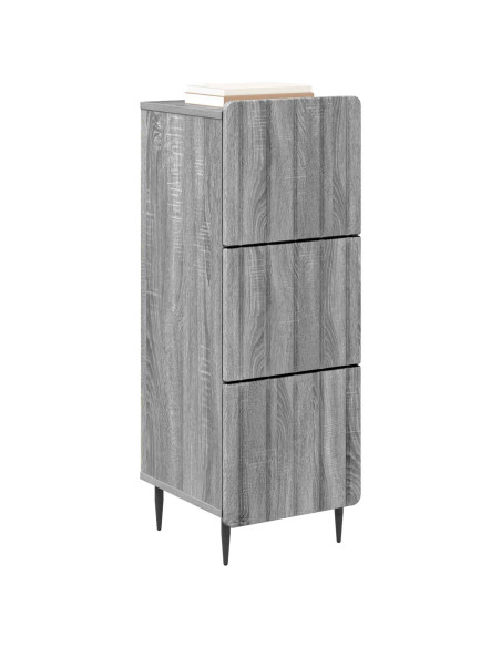 Mobile con Cassetti Grigio Sonoma 33 x 34,5 x 92 cm