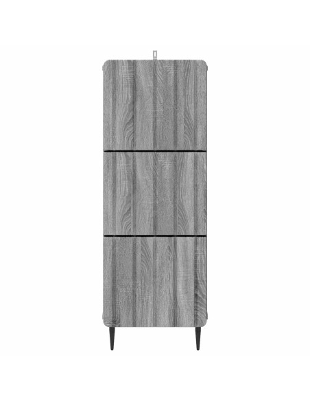 Mobile con Cassetti Grigio Sonoma 33 x 34,5 x 92 cm