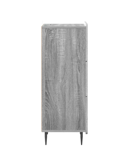 Mobile con Cassetti Grigio Sonoma 33 x 34,5 x 92 cm