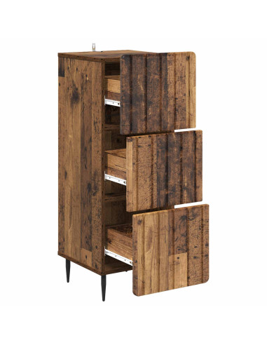 Mobile con Cassetti Legno antico 33 x 34,5 x 92 cm
