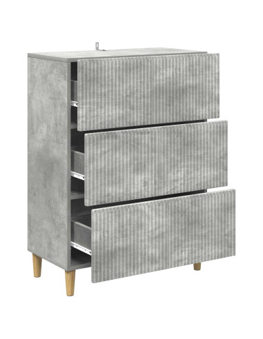 Mobile con Cassetti Grigio Cemento 66 x 34,5 x 90 cm