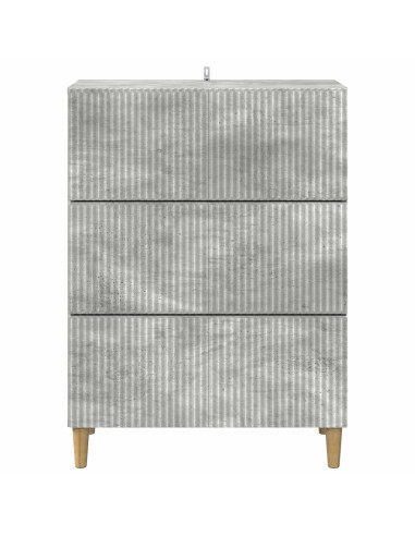 Mobile con Cassetti Grigio Cemento 66 x 34,5 x 90 cm
