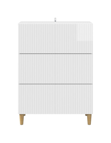 Mobile con Cassetti Bianco Lucido 66 x 34,5 x 90 cm