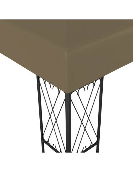 Gazebo 3x4 m Grigio Talpa in Tessuto