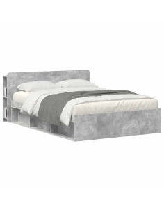 Testata del letto Grigio Cemento Legno ingegnerizzato 2