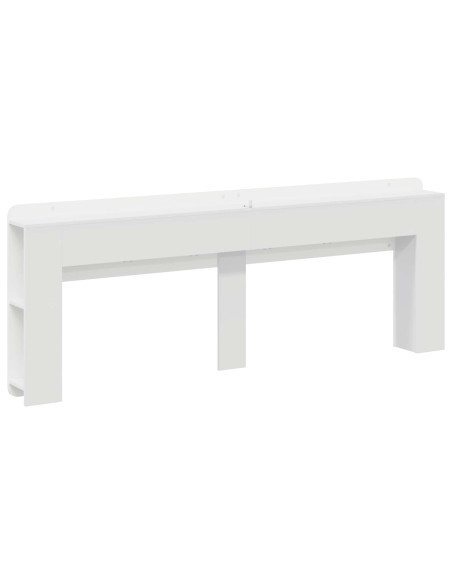 Testata del letto Bianco Lucido Legno ingegnerizzato