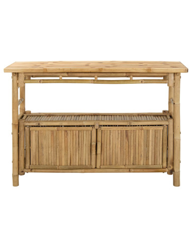 Tavolo consolle con lo scaffale Naturale 110 x 35 x 75 cm Bambù
