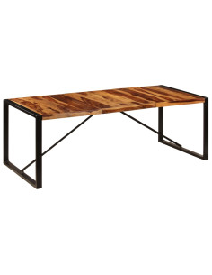 Tavolo da Pranzo 220x100x75 cm Legno Massello di Sheesham 2