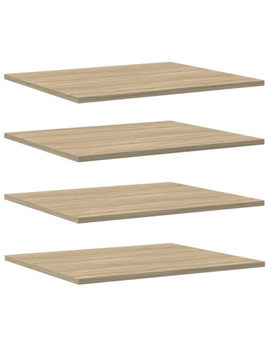 Ripiani per Libreria 8pz Rovere Sonoma 60x50x1,5cm Multistrato