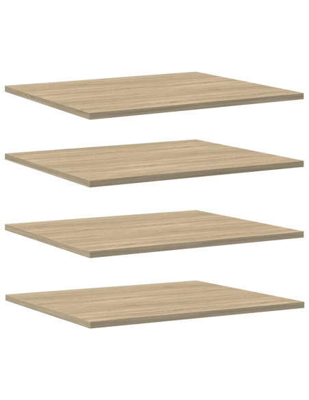 Ripiani per Libreria 8pz Rovere Sonoma 60x50x1,5cm Multistrato