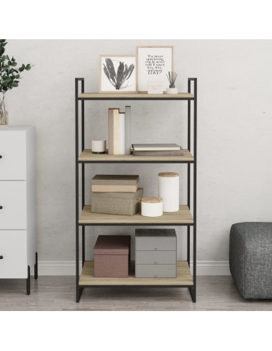 Ripiani per Libreria 8pz Rovere Sonoma 60x50x1,5cm Multistrato