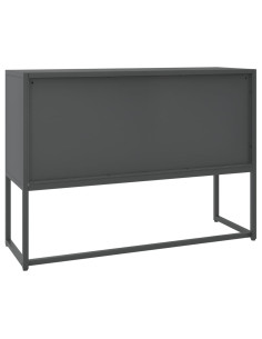 Credenza Antracite 105x35x75 cm in Acciaio 2