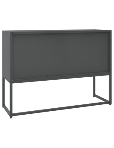 Credenza Antracite 105x35x75 cm in Acciaio