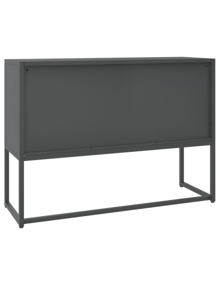 Credenza Antracite 105x35x75 cm in Acciaio