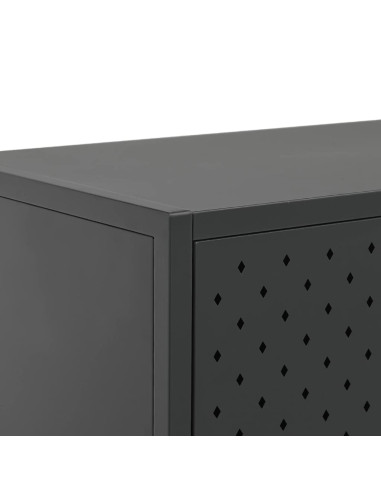 Credenza Antracite 105x35x75 cm in Acciaio