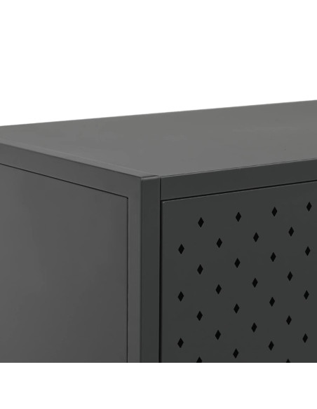 Credenza Antracite 105x35x75 cm in Acciaio
