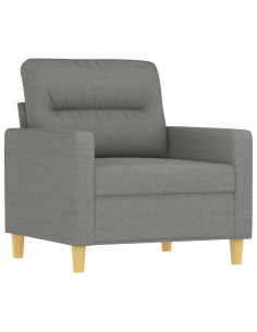 Poltrona Grigio Scuro 60 cm in Tessuto 2