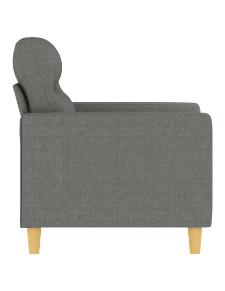 Poltrona Grigio Scuro 60 cm in Tessuto