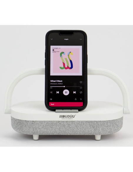 SPEAKER BLUETOOTH 10W LAMPADA BIANC DUDUU MOOD BIANCO X PC/SMARTPHONE