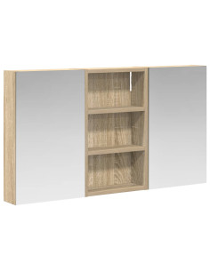Set di Armadi da Bagno con lo scaffale 3 pcs 90 x 10,5 x 50 cm 2