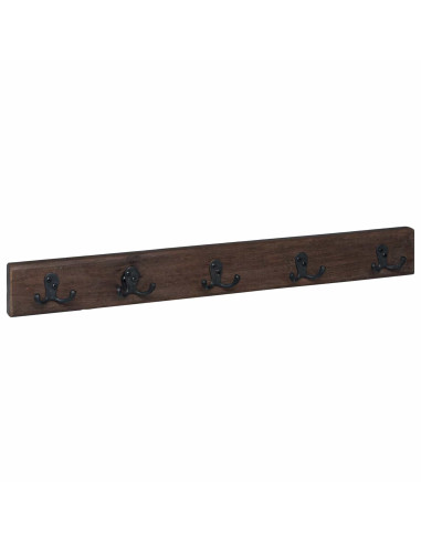 Gruccia Marrone 60 x 7 x 8 cm Legno Recuperato Massello