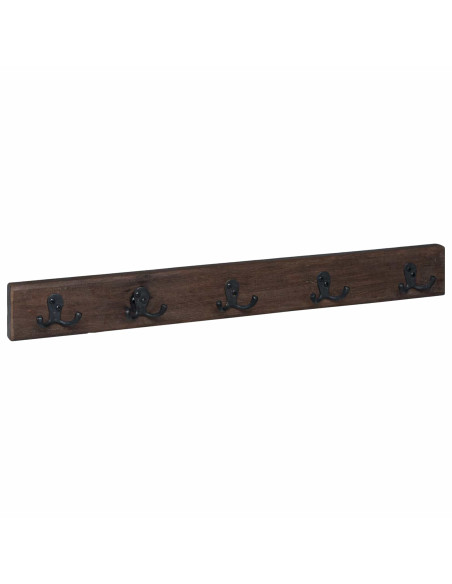 Gruccia Marrone 60 x 7 x 8 cm Legno Recuperato Massello