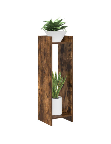 Supporto per piante 2 pcs Quercia Affumicata 30 x 30 x 100 cm