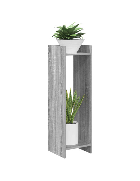 Supporto per piante 2 pcs Sonoma grigia 30 x 30 x 100 cm