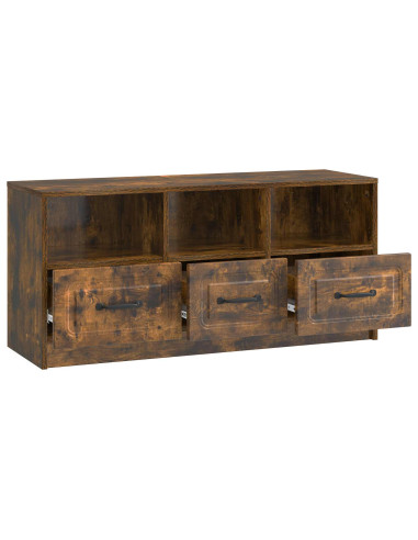 Mobile TV Rovere Fumo 102 x 34,5 x 47 cm Legno ingegnerizzato