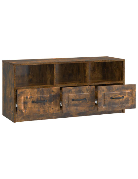 Mobile TV Rovere Fumo 102 x 34,5 x 47 cm Legno ingegnerizzato