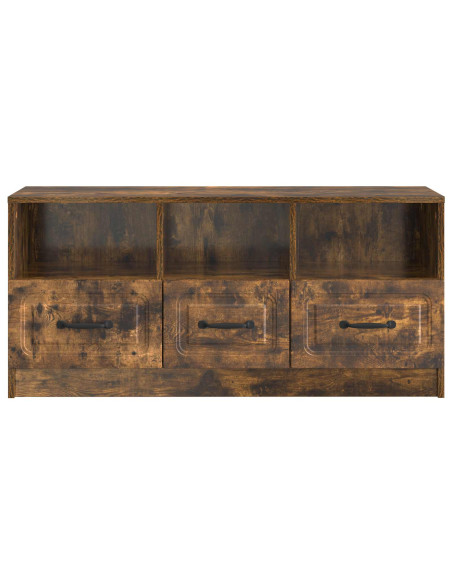 Mobile TV Rovere Fumo 102 x 34,5 x 47 cm Legno ingegnerizzato