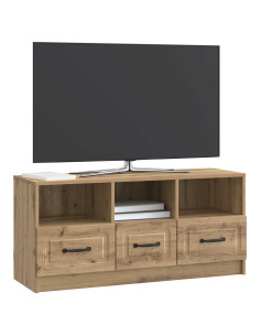 Mobile TV con cassetto Rovere Artigianale 102 x 34,5 x 47 cm 2