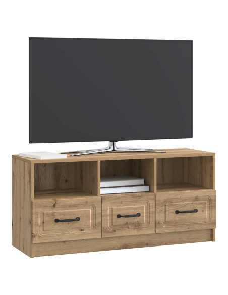 Mobile TV con cassetto Rovere Artigianale 102 x 34,5 x 47 cm