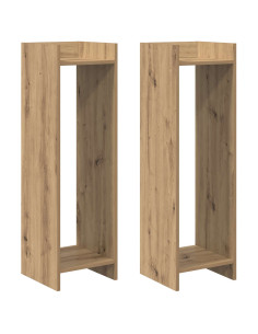 Supporto per piante 2 pcs Rovere Artigianale 30 x 30 x 100 cm 2