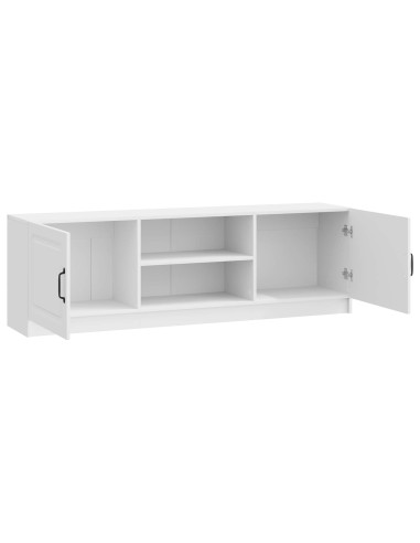 Mobile TV Bianco Lucido 150 x 31 x 47 cm Legno ingegnerizzato