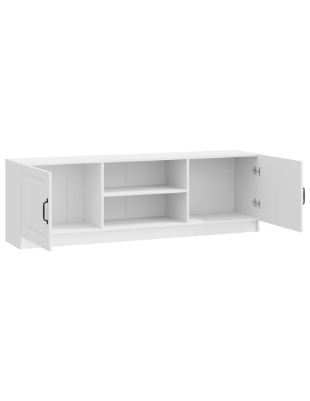 Mobile TV Bianco Lucido 150 x 31 x 47 cm Legno ingegnerizzato