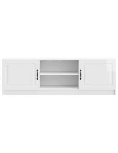 Mobile TV Bianco Lucido 150 x 31 x 47 cm Legno ingegnerizzato