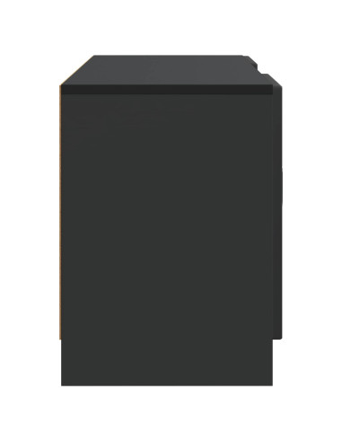 Mobile TV Nero 102 x 34,5 x 47 cm Legno ingegnerizzato