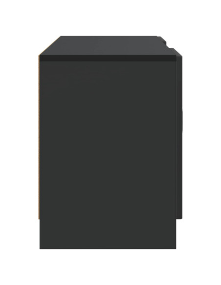 Mobile TV Nero 102 x 34,5 x 47 cm Legno ingegnerizzato