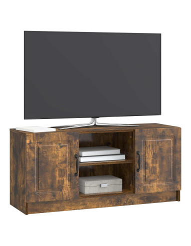 Mobile TV Rovere Fumo 102 x 34,5 x 47 cm Legno ingegnerizzato