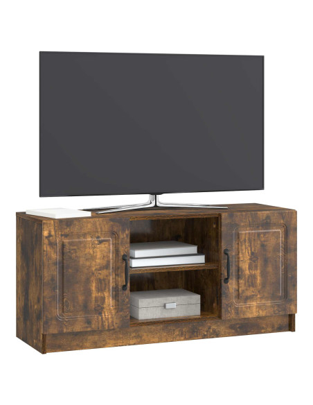 Mobile TV Rovere Fumo 102 x 34,5 x 47 cm Legno ingegnerizzato