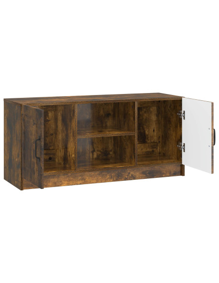 Mobile TV Rovere Fumo 102 x 34,5 x 47 cm Legno ingegnerizzato