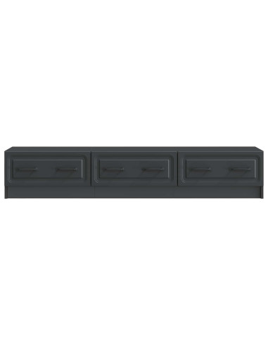 Mobile TV Nero 147 x 34,5 x 27 cm Legno ingegnerizzato