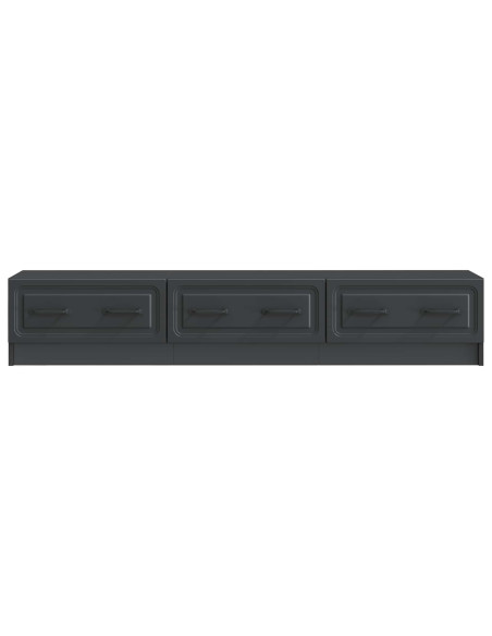 Mobile TV Nero 147 x 34,5 x 27 cm Legno ingegnerizzato