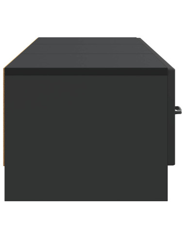 Mobile TV Nero 147 x 34,5 x 27 cm Legno ingegnerizzato