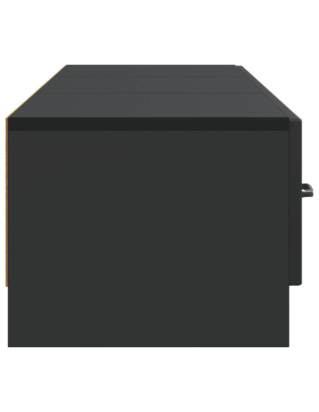 Mobile TV Nero 147 x 34,5 x 27 cm Legno ingegnerizzato
