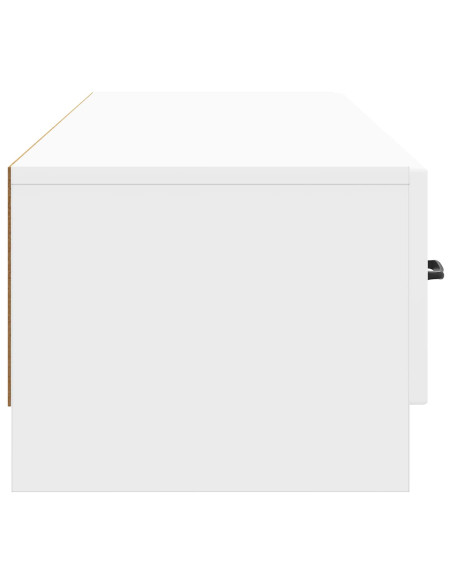 Mobile TV Bianco Lucido 147 x 34,5 x 27 cm Legno ingegnerizzato